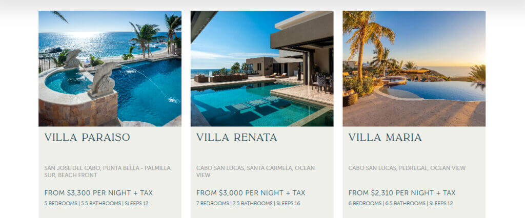 Luxury Vacation rentals in Los Cabos